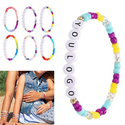 Custom Alphabet Beads Bracelet