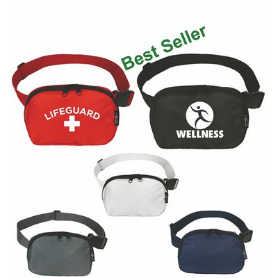 Go Anywhere RPET Belt Bag with Back Zipper Pocket